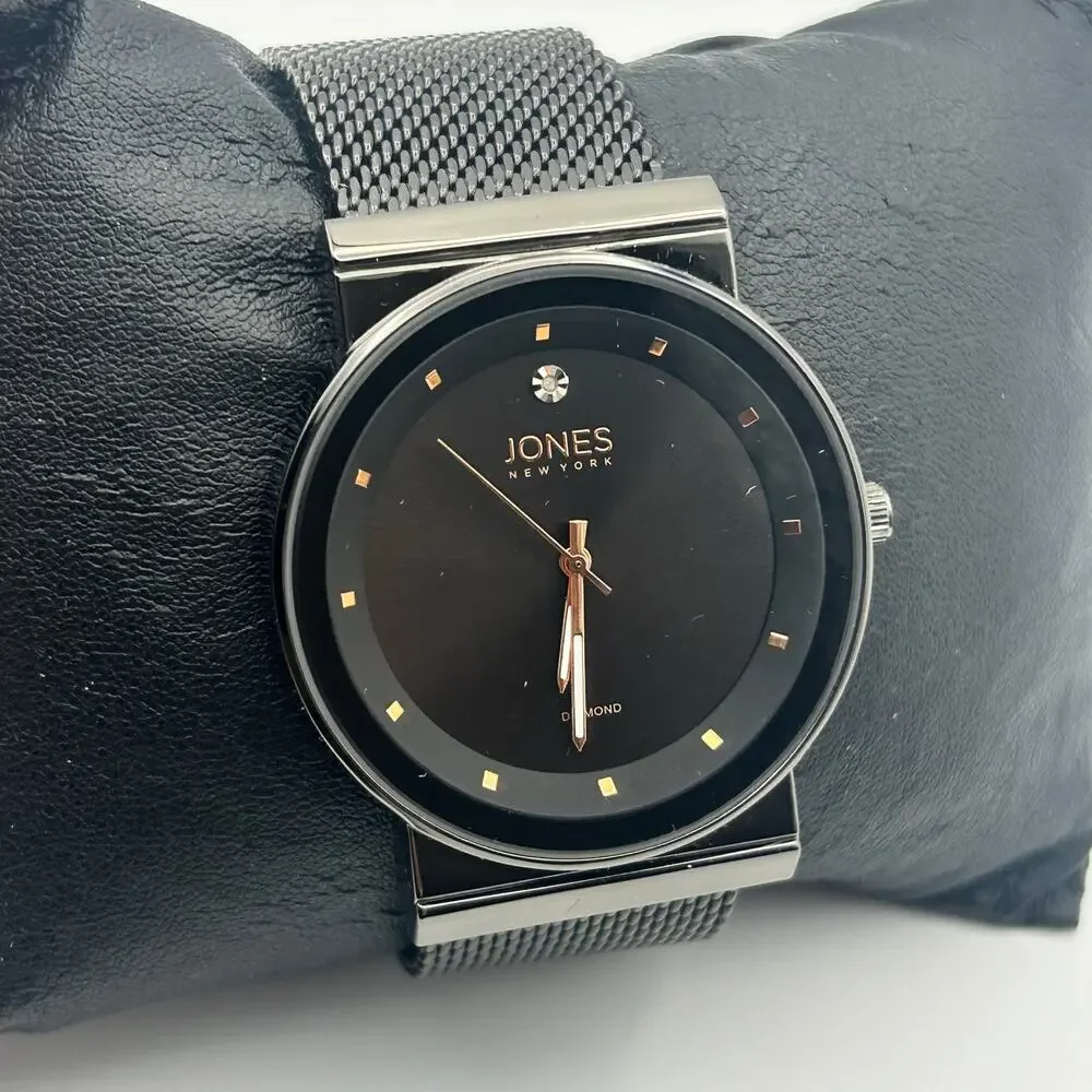 Jones New York Diamond Collection Men’s Watch Working New Battery